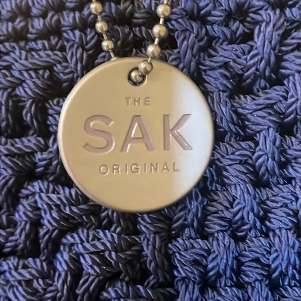THE SAK‎ ORIGINAL Navy Blue Woven Shoulder Bag